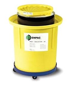 Enpac 8002-Ye Poly Spill Collector 66 With Poly Drum, Yellow, 70 Gallon Capacity
