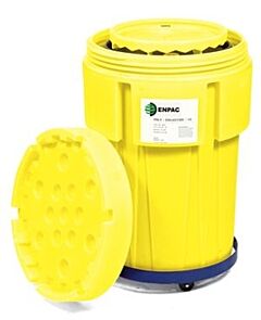 Enpac 8081-Ye Poly Spill Collector 110 With Steel Drum, Yellow, 103 Gallon Capacity