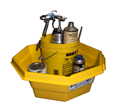 Enpac 8200-Ye Drums Up Jr Containment Tray, Yellow, 7.5 Gallon Capacity