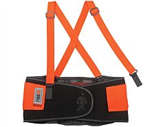 Ergodyne 11881 Proflex 100Hv Economy Hi-Vis Back Support, Orange, X-Small, 1/Each
