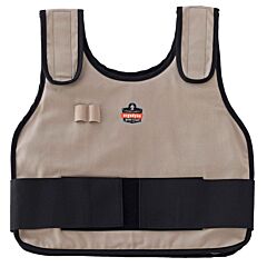 Ergodyne 12010 Chill-Its 6230 Phase Change Cooling Vest & Pack, Khaki, L/Xl, 1/Each