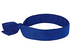 Ergodyne 12307 Chill-Its 6700 Evaporative Cooling Bandana - Tie, Solid Blue, 24/Each