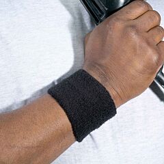 Ergodyne 12402 Chill-Its 6500 Wrist Sweatband, Black, 24/Pair