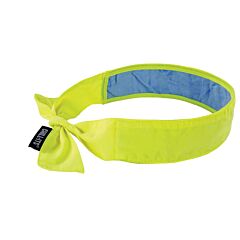 Ergodyne 12566 Chill-Its 6700Ct Evaporative Cooling Bandana W/Ct - Tie, Lime, 6/Each