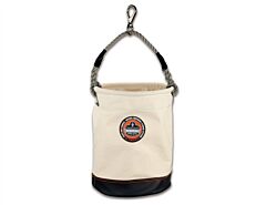 Ergodyne 14440 Arsenal 5740 Leather Bottom Bucket-Swivel, White, 1/Each
