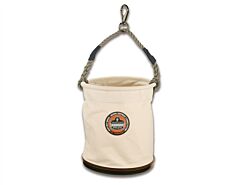 Ergodyne 14443 Arsenal 5743 Large Plastic Bottom Bucket-Swivel, White, Large, 1/Each