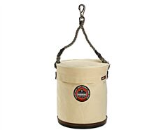Ergodyne 14543 Arsenal 5743T Large Plastic Bottom Bucket With Top, White, Large, 1/Each