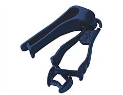 Ergodyne 19142 Squids 3405Md Metal Detectable Grabber - Belt Clip Mount, Deep Blue, 6/Each