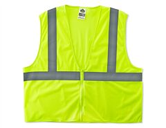 Ergodyne 21059 Glowear 8210Z Type R Class 2 Economy Mesh Vest, Lime, 4Xl/5Xl, 1/Each