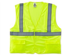 Ergodyne 21147 Glowear 8220Hl Type R Class 2 Standard Mesh Vest, Lime, 2Xl/3Xl, 1/Each