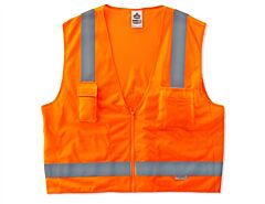 Ergodyne 21417 Glowear 8250Z Type R Class 2 Surveyors Vest, Orange, 2Xl/3Xl, 1/Each