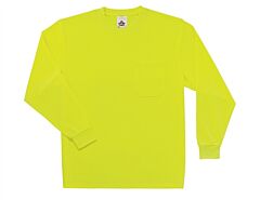 Ergodyne 21587 Glowear 8091 Non-Certified Long Sleeve T-Shirt, Lime, 3X-Large, 1/Each