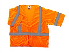 Ergodyne 22017 Glowear 8310Hl Type R Class 3 Economy Vest, Orange, 2Xl/3Xl, 1/Each