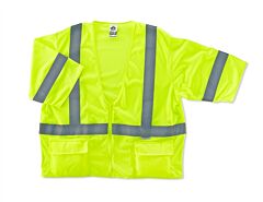 Ergodyne 22125 Glowear 8320Z Type R Class 3 Standard Vest, Lime, L/Xl, 1/Each