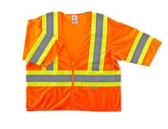 Ergodyne 22177 Glowear 8330Z Type R Class 3 Two-Tone Vest, Orange, 2Xl/3Xl, 1/Each