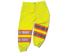 Ergodyne 22965 Glowear 8911 Class E Two-Tone Pants, Lime, L/Xl, 1/Each