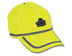 Ergodyne 23239 Glowear 8930 Hi-Vis Baseball Cap, Lime, 1/Each