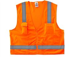 Ergodyne 24017 Glowear 8249Z Type R Class 2 Economy Surveyors Vest, Orange, 2Xl/3Xl, 1/Each