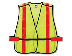 Ergodyne 26040 Glowear 8080Bax Non-Certified X-Back Vest, Lime, 1/Each
