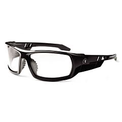 Ergodyne 50003 Skullerz Odin Safety Glasses, Black, Anti-Fog Clear Lens, 1/Each