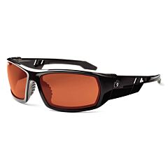 Ergodyne 50020 Skullerz Odin Safety Glasses, Black, Copper Lens, 1/Each