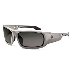 Ergodyne 50133 Skullerz Odin Safety Glasses, Matte Gray, Anti-Fog Smoke Lens, 1/Each