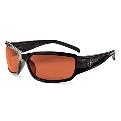 Ergodyne 51021 Skullerz Thor Safety Glasses, Black, Polarized Copper Lens, 1/Each