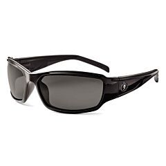 Ergodyne 51030 Skullerz Thor Safety Glasses, Black, Smoke Lens, 1/Each