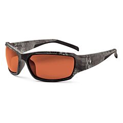 Ergodyne 51320 Skullerz Thor Safety Glasses, Kryptek Typhon, Copper Lens, 1/Each