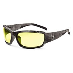 Ergodyne 51350 Skullerz Thor Safety Glasses, Kryptek Typhon, Yellow Lens, 1/Each
