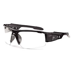 Ergodyne 52000 Skullerz Dagr Safety Glasses, Black, Clear Lens, 1/Each
