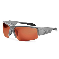 Ergodyne 52121 Skullerz Dagr Safety Glasses, Matte Gray, Polarized Copper Lens, 1/Each