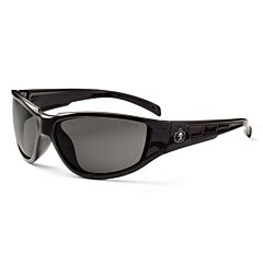 Ergodyne 55030 Skullerz Njord Safety Glasses, Black, Smoke Lens, 1/Each