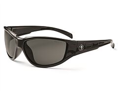 Ergodyne 55042 Skullerz Njord Safety Glasses, Black, Silver Mirror Lens, 1/Each