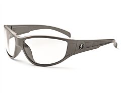Ergodyne 55100 Skullerz Njord Safety Glasses, Matte Gray, Clear Lens, 1/Each