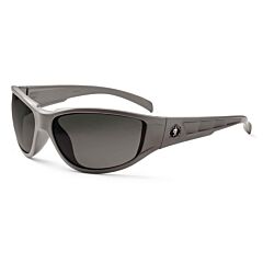 Ergodyne 55130 Skullerz Njord Safety Glasses, Matte Gray, Smoke Lens, 1/Each
