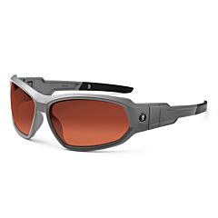 Ergodyne 56121 Skullerz Loki Safety Glasses // Goggles, Matte Gray, Polarized Copper Lens, 1/Each