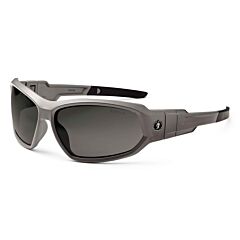 Ergodyne 56130 Skullerz Loki Safety Glasses // Goggles, Matte Gray, Smoke Lens, 1/Each