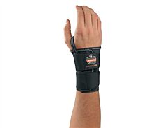 Ergodyne 70026 Proflex 4010 Double Strap Wrist Support, Black, L-Right, 1/Each
