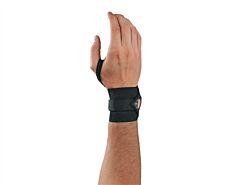 Ergodyne 72222 Proflex 420 Wrist Wrap W/Thumb Loop, Black, S/M, 6/Each