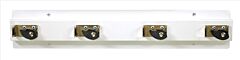 Ex-Cell 333-4 Wht2 Mop And Broom Holder 4 Cam, Steel, White