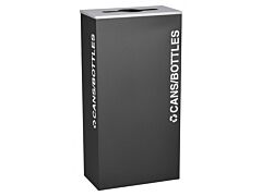 Ex-Cell Rc-Kd17-C Blx Rectangular Cans/Bottles, Steel, 17 Gal. Black Texture
