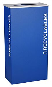 Ex-Cell Rc-Kd17-R Ryx Rectangular Recyclables, Steel, 17 Gal. Royal Texture