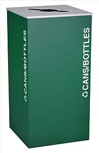 Ex-Cell Rc-Kd36-C Egx Square Cans/Bottles, Steel, 36 Gal. Emerald Texture