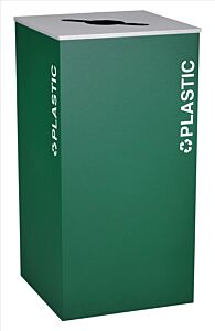Ex-Cell Rc-Kd36-Pl Egx Square Plastic, Steel, 36 Gal. Emerald Texture
