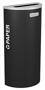 Ex-Cell Rc-Kdhr-P Blx Half Round Paper, Steel, 8 Gal. Black Texture