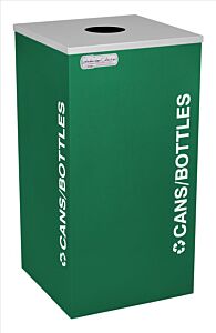 Ex-Cell Rc-Kdsq-C Egx Square Cans/Bottles, Steel, 24 Gal. Emerald Texture