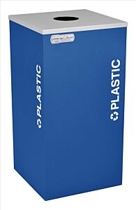 Ex-Cell Rc-Kdsq-Pl Ryx Square Plastic, Steel, 24 Gal. Royal Texture