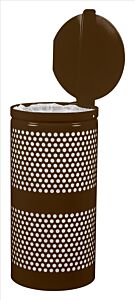 Ex-Cell Wr-10R Cvr Cof Recp. W/ Lid, Steel, 10 Gal. Coffee Gloss