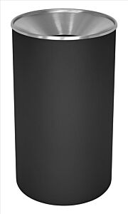 Ex-Cell Wr-33F Blx Recp., Steel, 33 Gal. Black Texture